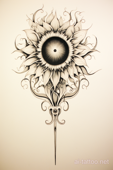  AI Sunflower Tattoo Ideas 17